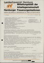 Mitteilungsblatt der Arbeitsgemeinschaft Hamburger Frauenorganisationen