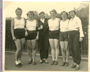 Siegerinnen des CFRV im Dauerrudern über 5 km mit der Vereinsvorsitzenden Lotte Cloos, 1950