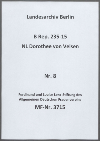 Ferdinand und Louise Lenz-Stiftung des Allgemeinen Deutschen Frauenvereins       