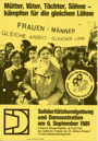 Mütter, Väter, Töchter, Söhne - kämpfen für die gleichen Löhne : Solidaritätskundgebung und Demonstration am 6. September 1981 ; in Kassel (Eissportstadion, ab 11.30 Uhr) aus Anlaß des Termins der 29 "Heinze-Frauen" vor dem Bundesarbeitsgericht