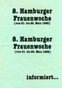 8. [_Achte] Hamburger Frauenwoche